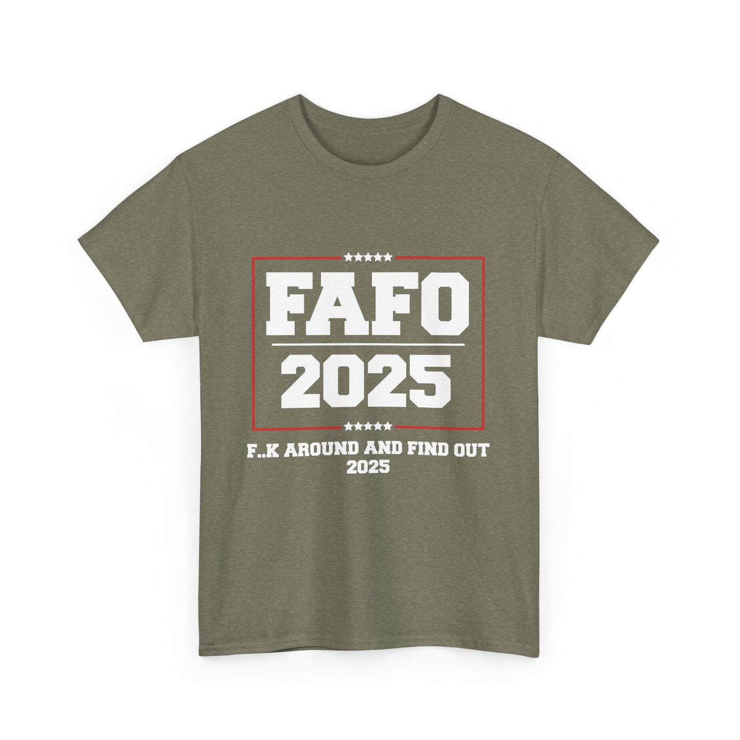 Presidential "FAFO 2025" White Lettering Tee