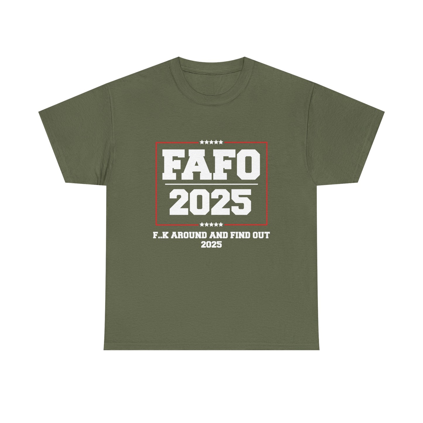 Presidential "FAFO 2025" White Lettering Tee