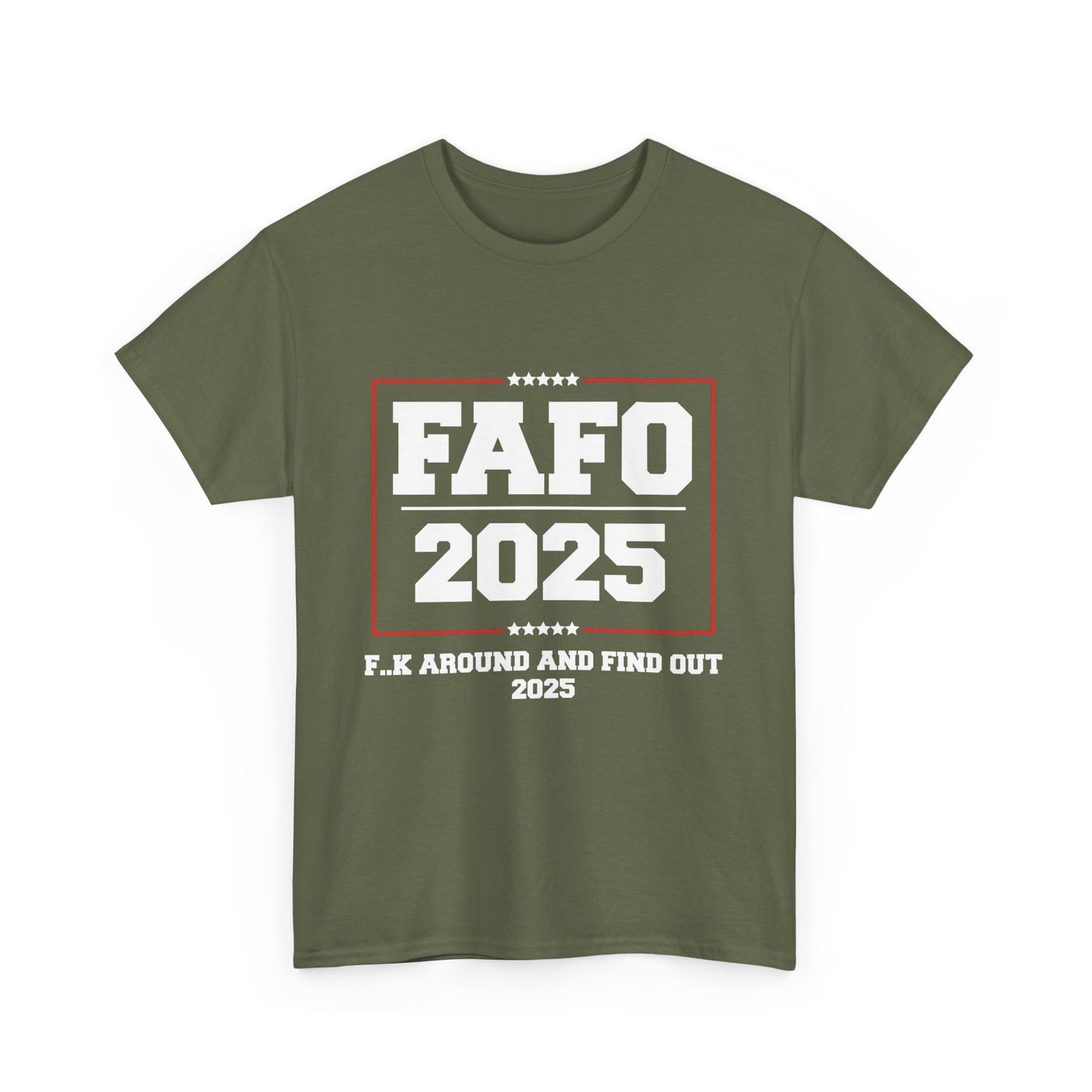 Presidential "FAFO 2025" White Lettering Tee